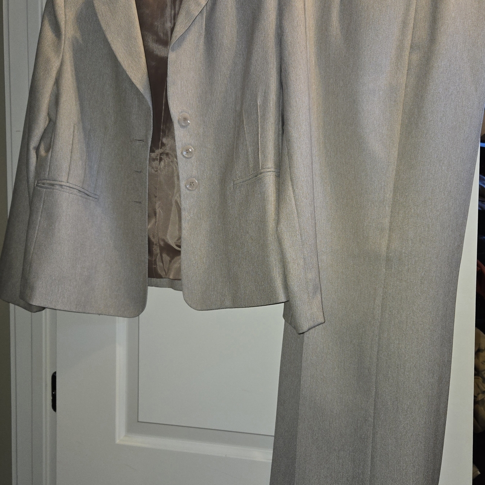 Tan Herringbone Suit